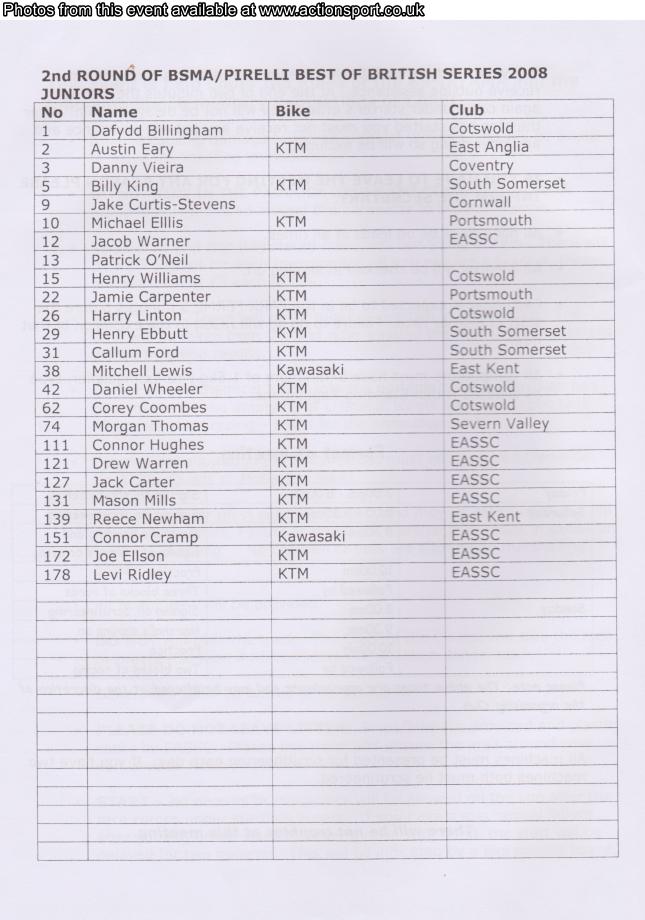Event programme page